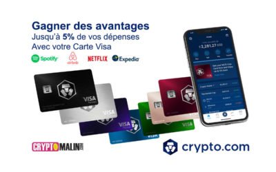 Crypto.com la Carte VISA qui vous Récompense