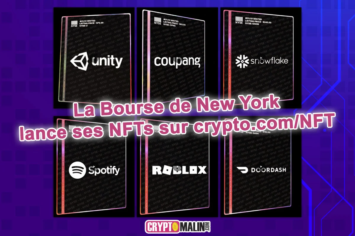 La Bourse de New York lance ses premiers NFT - CryptoMalin.com