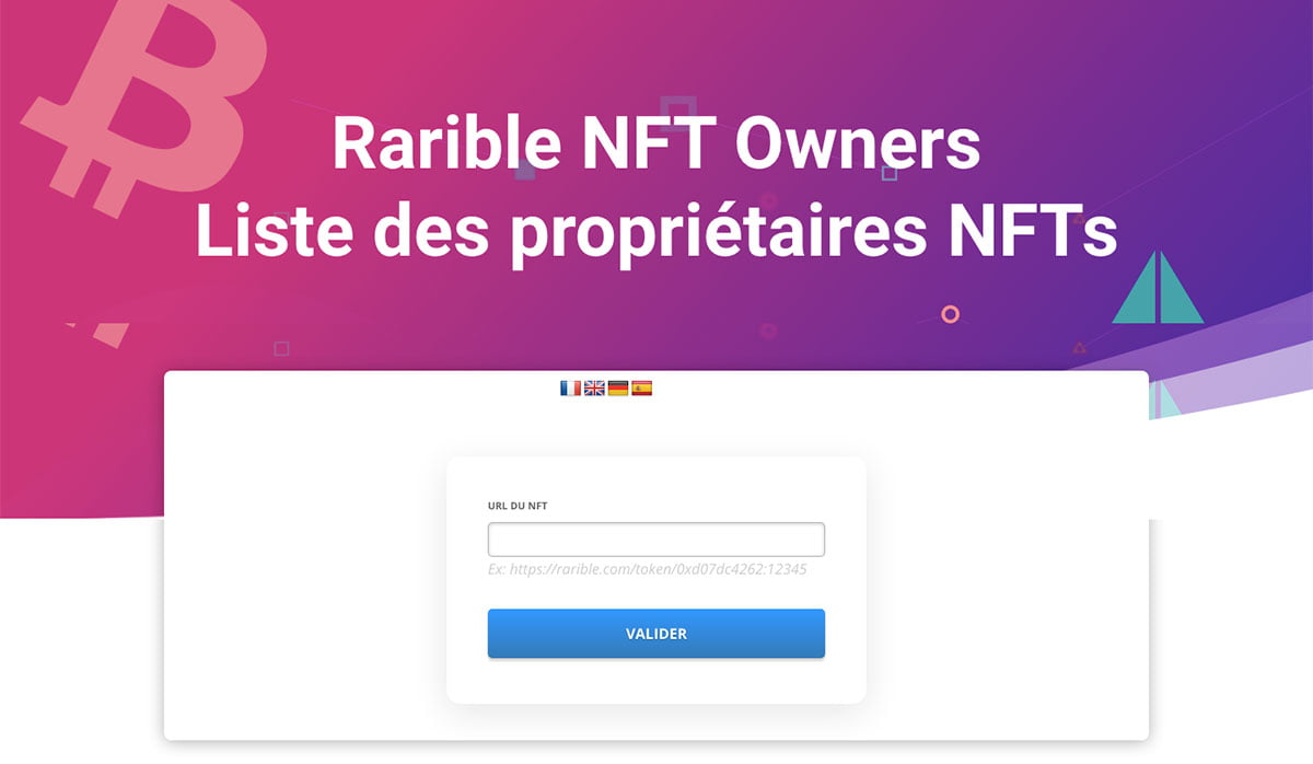 Rarible NFT Owners list / Liste des propriétaires - CryptoMalin.com